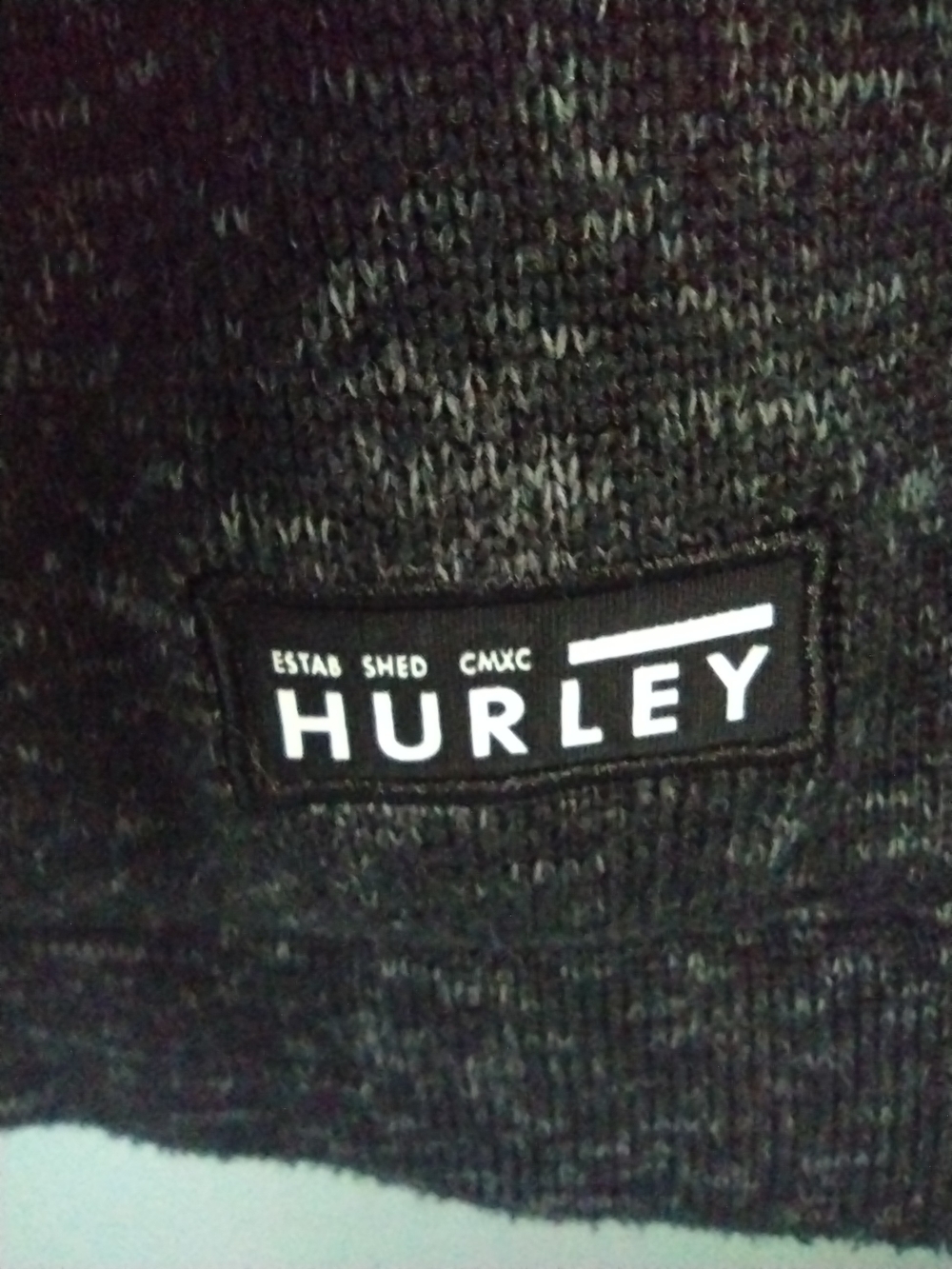 Hurley Women's Charcoal Black Sherpa-Lined Zip Hoodie - Picture 3 of 4